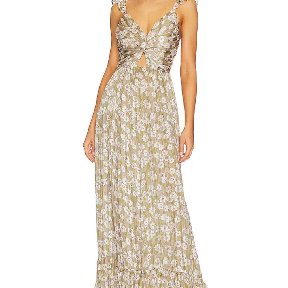 Silvia Dress in Lime Print Sabina Musayev XS